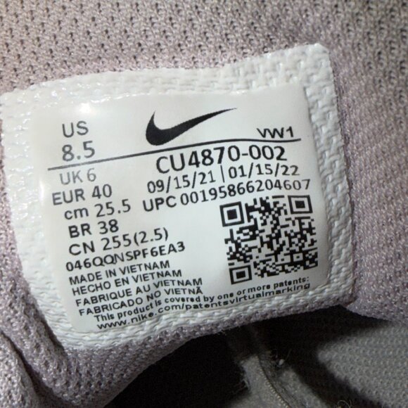 Nike Air Max AP Womens Size 8.5 Gray Blue Gold Athletic Running Shoes Sneakers - Picture 8 of 9